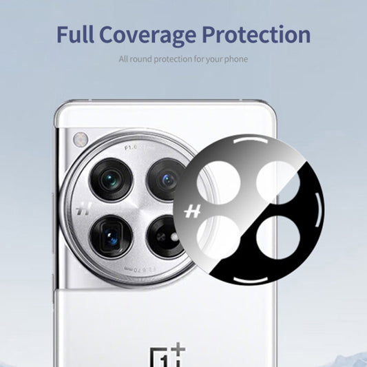 Techsuit Achtercamera Beschermfolie voor OnePlus 12, Gehard Glas, Zwart