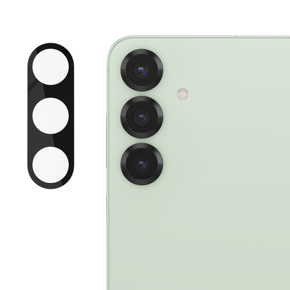 Techsuit Achtercamera Beschermfolie voor Samsung Galaxy S25+ S936, Gehard Glas, Zwart