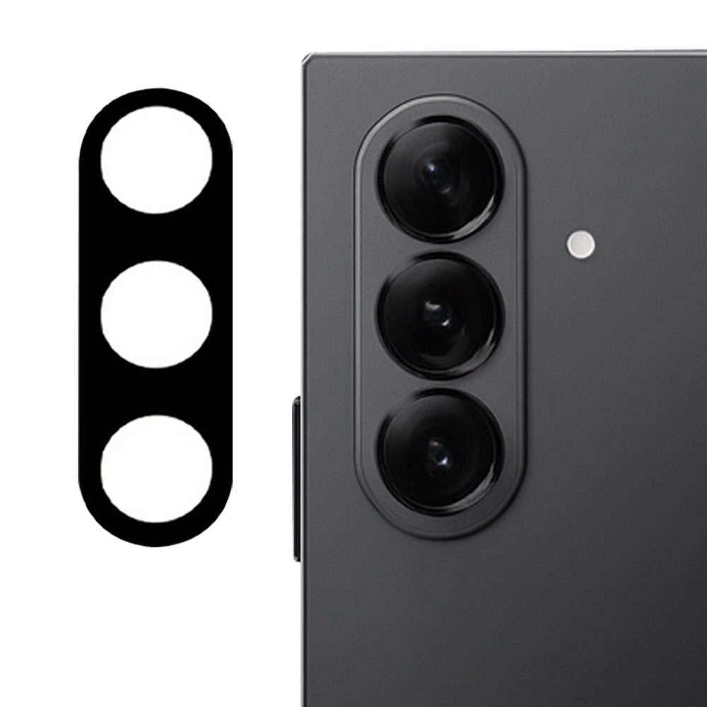 Techsuit Achtercamera Beschermfolie voor Samsung Galaxy Z Fold7 F966, Gehard Glas, Zwart