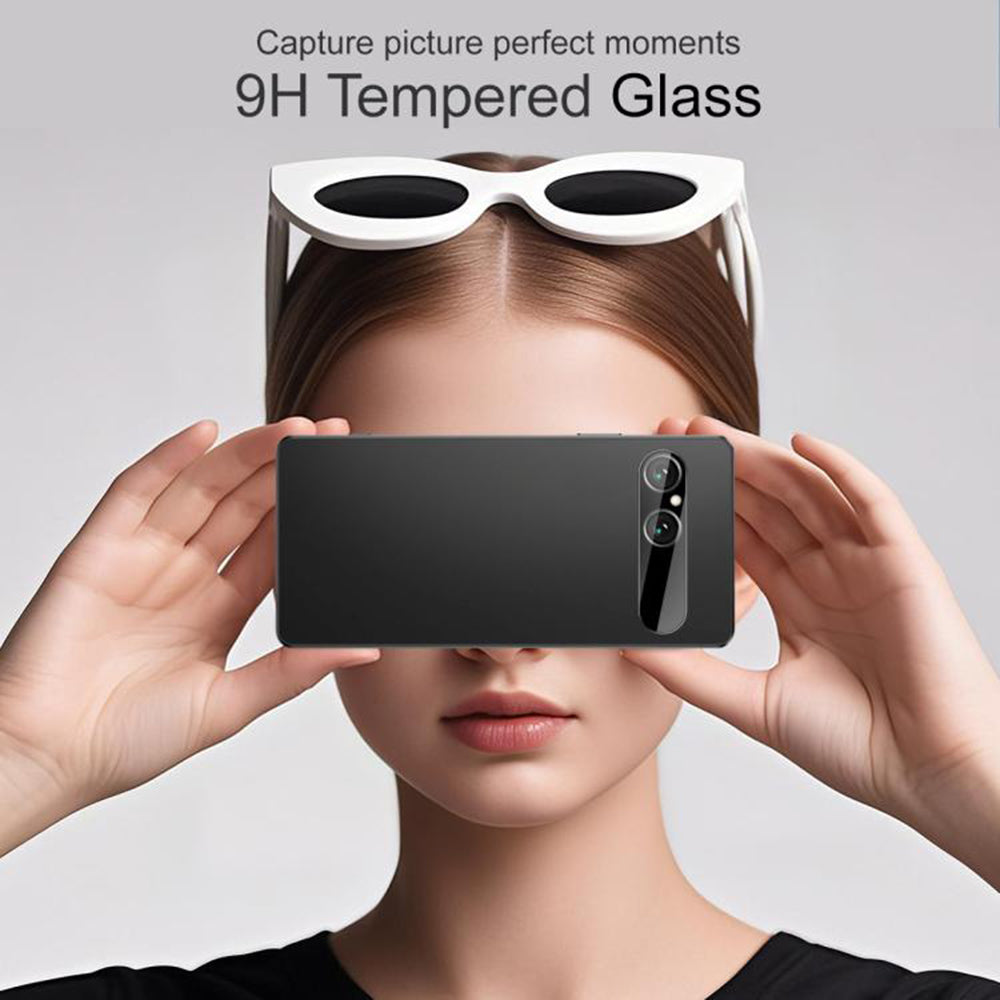 Techsuit Achtercamera Beschermfolie voor Sony Xperia 10 VII, Gehard Glas, Zwart