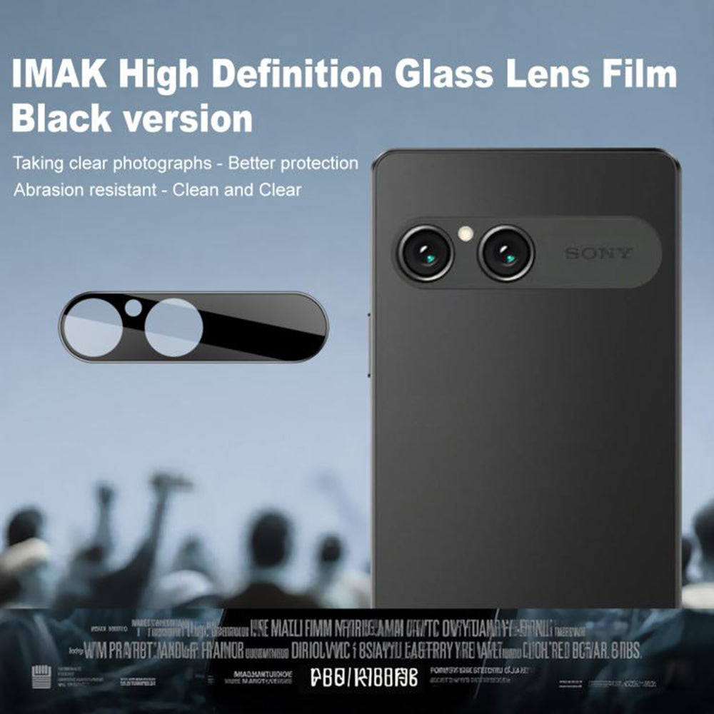 Techsuit Achtercamera Beschermfolie voor Sony Xperia 10 VII, Gehard Glas, Zwart