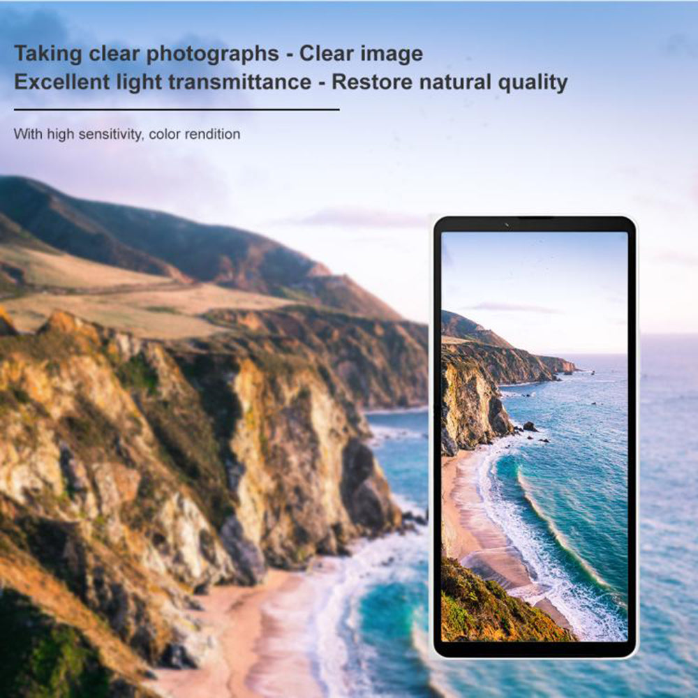 Techsuit Achtercamera Beschermfolie voor Sony Xperia 10 VII, Gehard Glas, Zwart