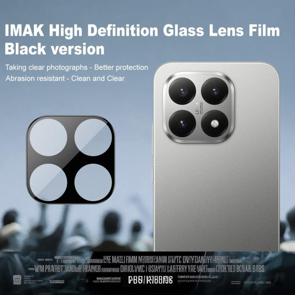Techsuit Achtercamera Beschermfolie voor Xiaomi 15T Pro, Gehard Glas, Zwart