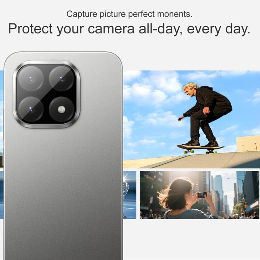 Techsuit Achtercamera Beschermfolie voor Xiaomi 15T, Gehard Glas, Zwart