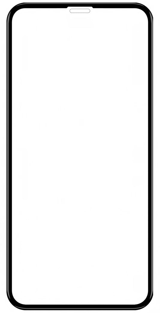 Veason Screen Protector voor Apple iPhone 11/XR, Glasbeschermd, Volledig gelijmd, 6D, Zwart