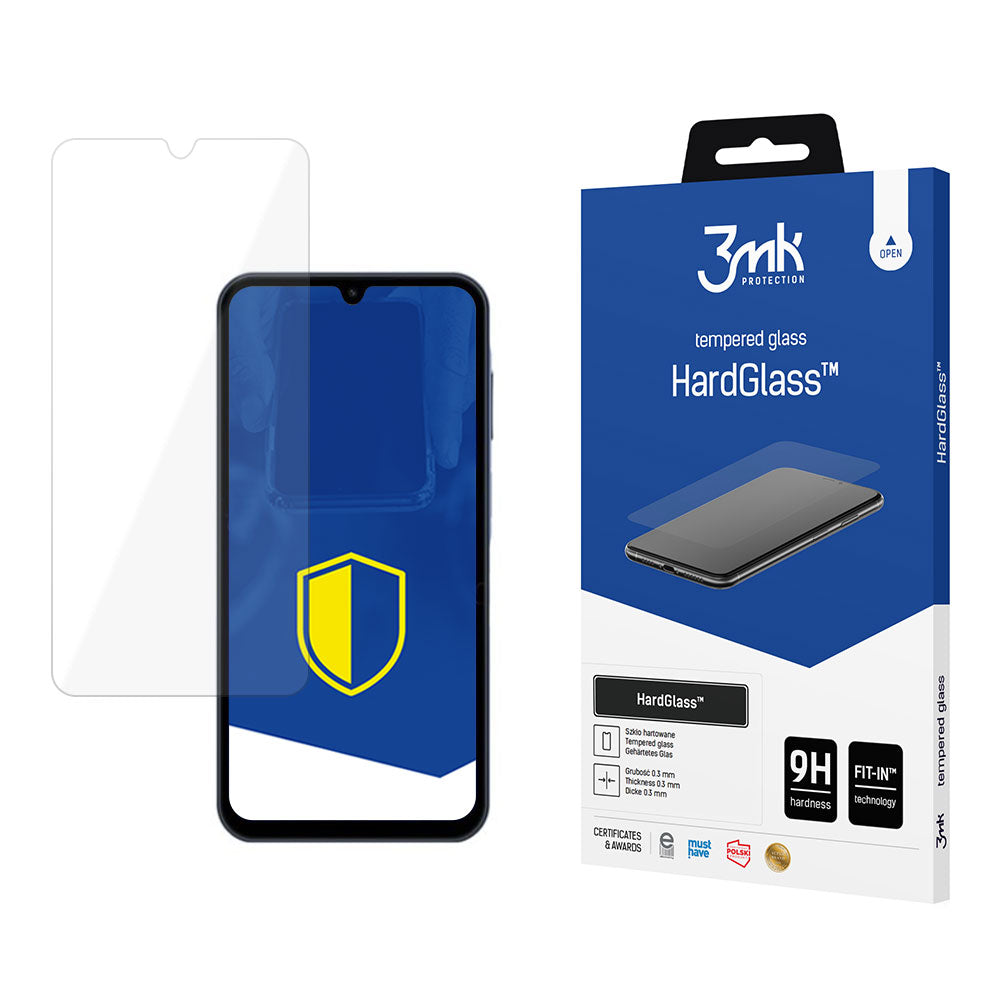 3MK HardGlass schermbeschermfolie voor Samsung Galaxy A15 5G A156 / A15 A155 / A25 A256, gehard glas, volledige lijm