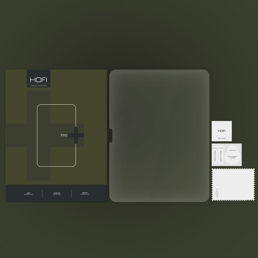 Beschermfolie HOFI Glass PRO+ voor Apple iPad Air 11 (2026) / Air 11 (2025), Gehard Glas, Volledige Lijm, 2.5D