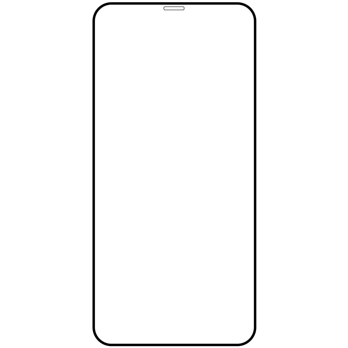 Beschermende Screen Protector Veason PRO voor Apple iPhone 12 Pro Max, Glasbeschermd, Volledig gelijmd, 6D, Zwart