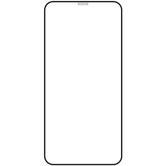 Beschermende Screen Protector Veason PRO voor Apple iPhone 12 Pro Max, Glasbeschermd, Volledig gelijmd, 6D, Zwart