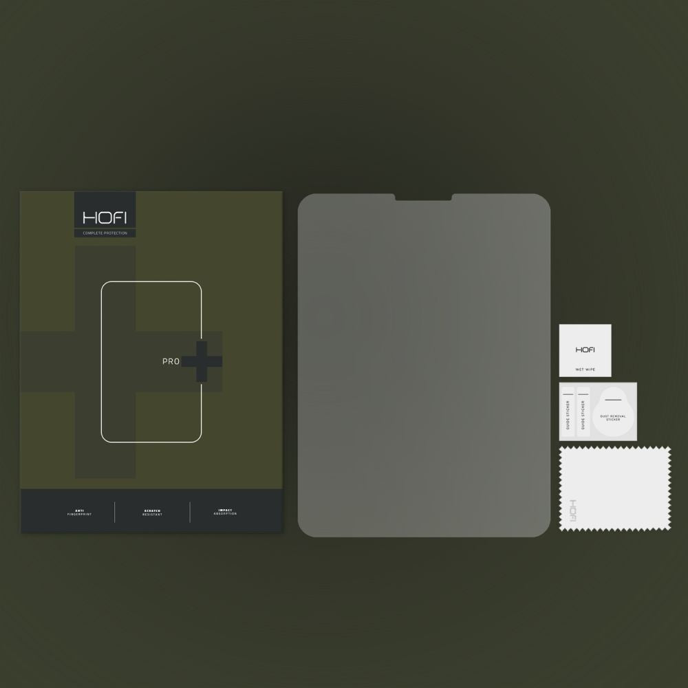 Beschermfolie HOFI PRO+ voor Apple iPad Pro 11 (2022) / Pro 11 (2021) / Pro 11 (2020), Gehard Glas, Volledige Lijm HOFI102