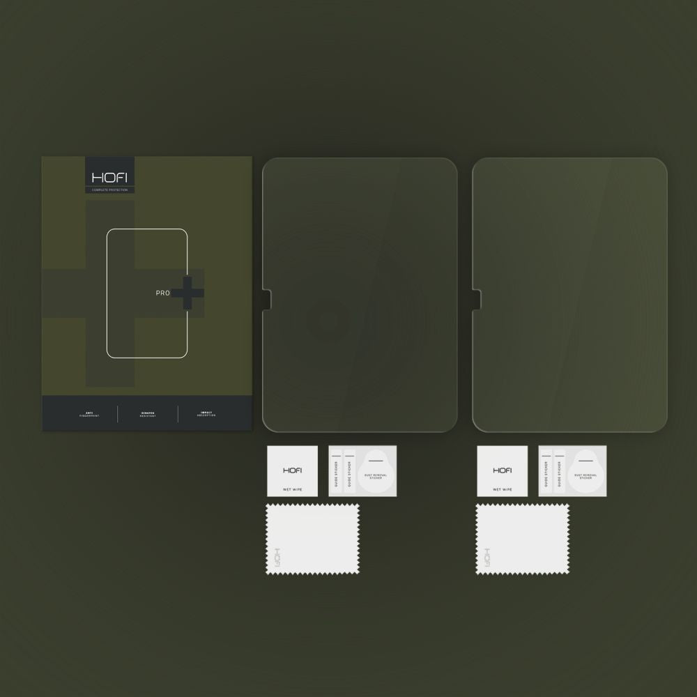 HOFI PRO+ schermbeschermfolie voor Apple iPad (2025) / (2022), gehard glas, volledige lijm, set van 2 stuks