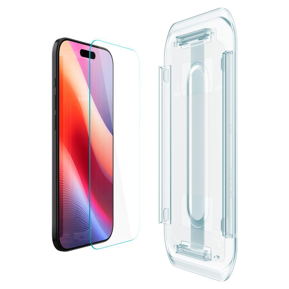Beschermfolie Spigen GlastR EZ FIT voor Apple iPhone 17 Air, Gehard Glas, Volledige Lijm, Set van 2 Stuks