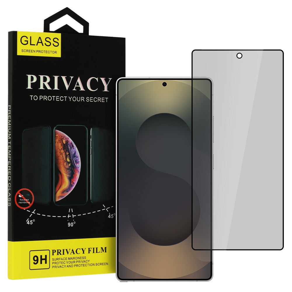 Privacy OEM Shield Screen beschermfolie voor Samsung Galaxy S25 Ultra S938, gehard glas, volledige lijm