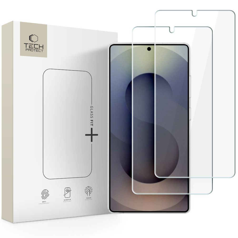 Tech-Protect FIT+ schermbeschermfolie voor Samsung Galaxy S26 Ultra S948, gehard glas, volledige lijm, set van 2 stuks
