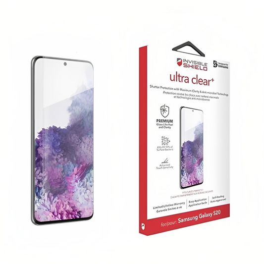 Screen protector Zagg Ultra Clear+ for Samsung Galaxy S20 G980, Plastic 200204858