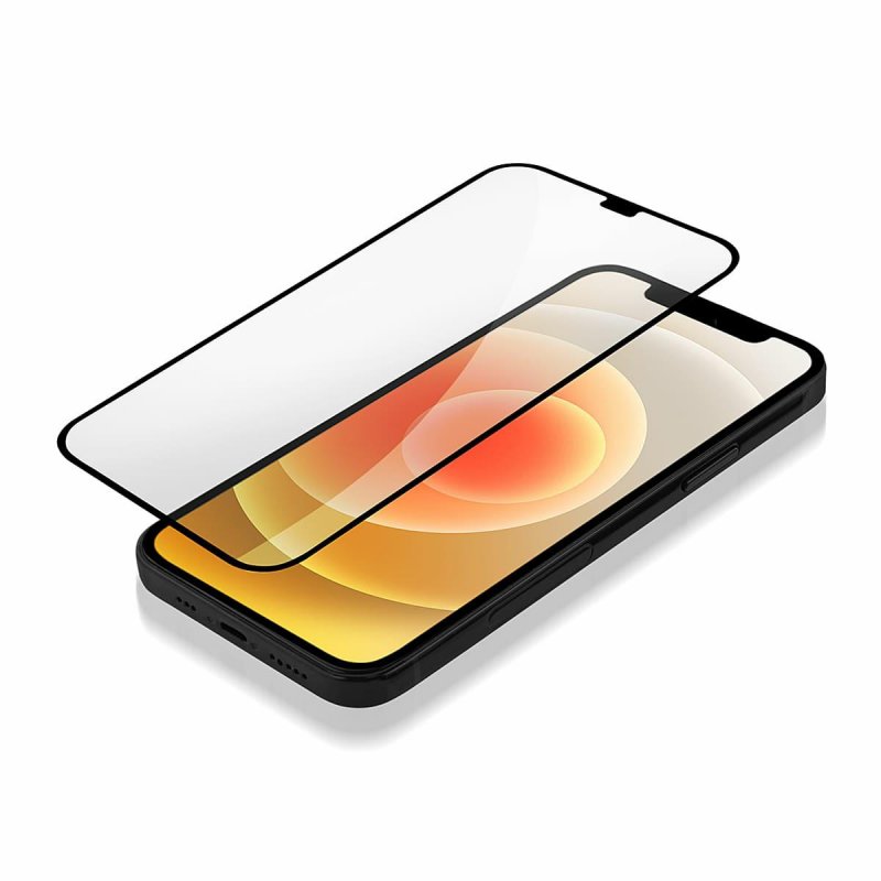 OEM OG Premium schermbeschermfolie voor Apple iPhone 11 / XR, gehard glas, volledige lijm, zwart
