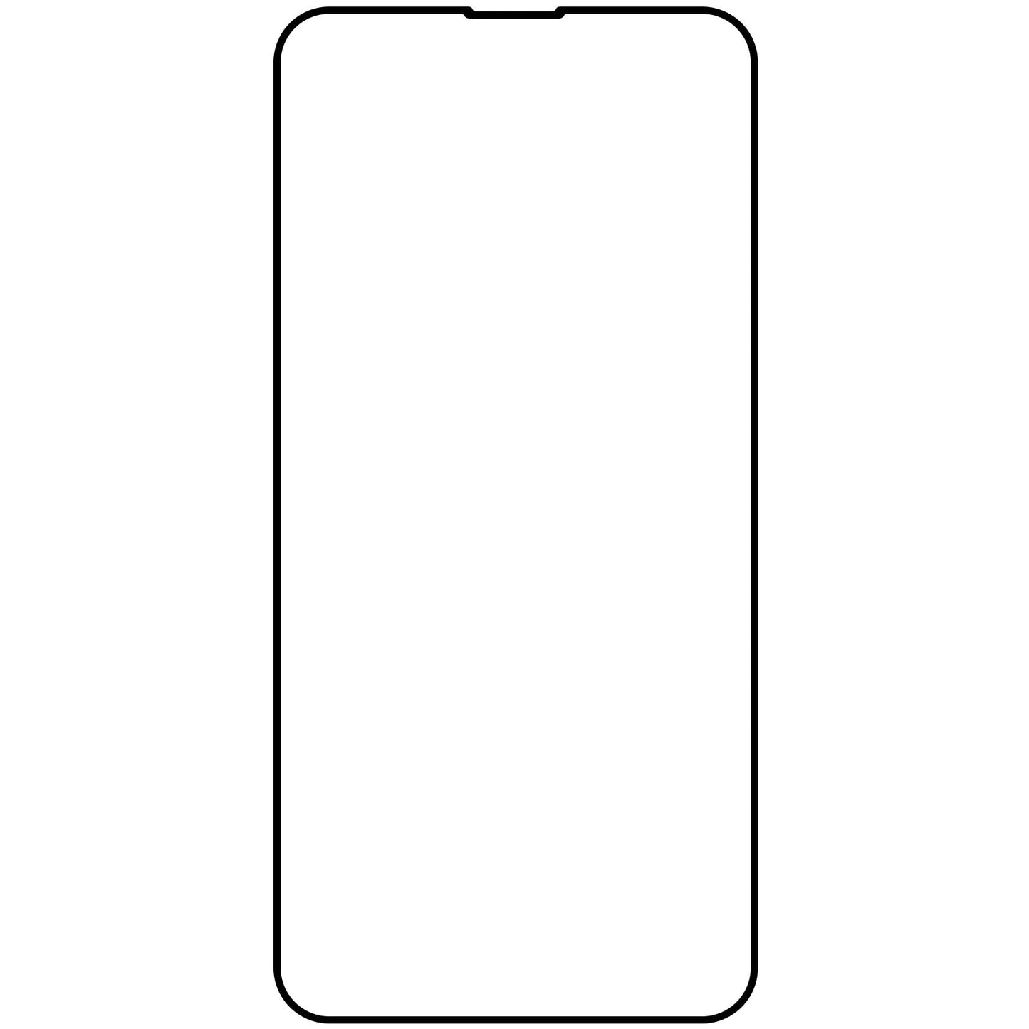 Beschermfolie Veason PRO voor Apple iPhone 17e / 16e / 14 / 13 Pro, Gehard Glas, Volledige Lijm, 6D, Zwart