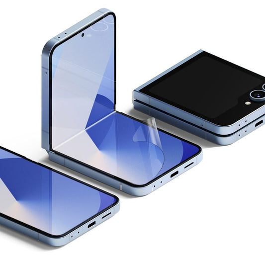 Beschermfolie Ringke Dual Easy voor Samsung Galaxy Z Flip6 F741, Plastic, Set van 2 stuks