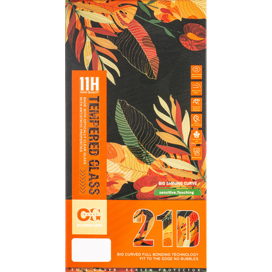 OEM-schermbeschermer voor Apple iPhone 15 Pro, afgeschermd glas, volledige lijm, 21D, zwart