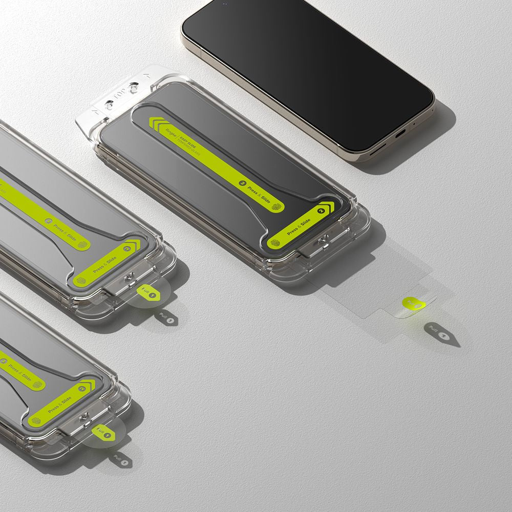 Schermbeveiligingsfolie Ringke Easy Slide voor Google Pixel 9 Pro XL, Gehard Glas, Volledige Lijm, Set van 2 Stuks