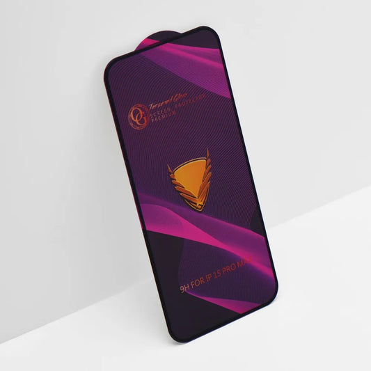 Beschermfolie Scherm OEM OG Premium voor Apple iPhone 17 Pro, Gehard Glas, Volledige Lijm, Zwart