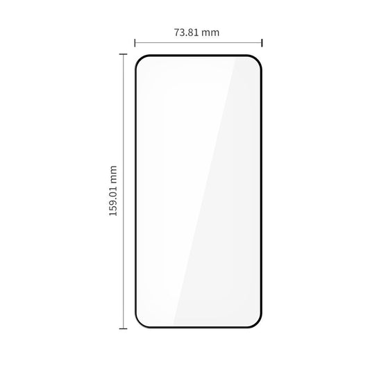 Tech-Protect FIT+ schermbeschermfolie voor Xiaomi Redmi Note 15 Pro 5G, Gehard Glas, Volledige Lijm, Set van 2 stuks, 2.5D, Zwart