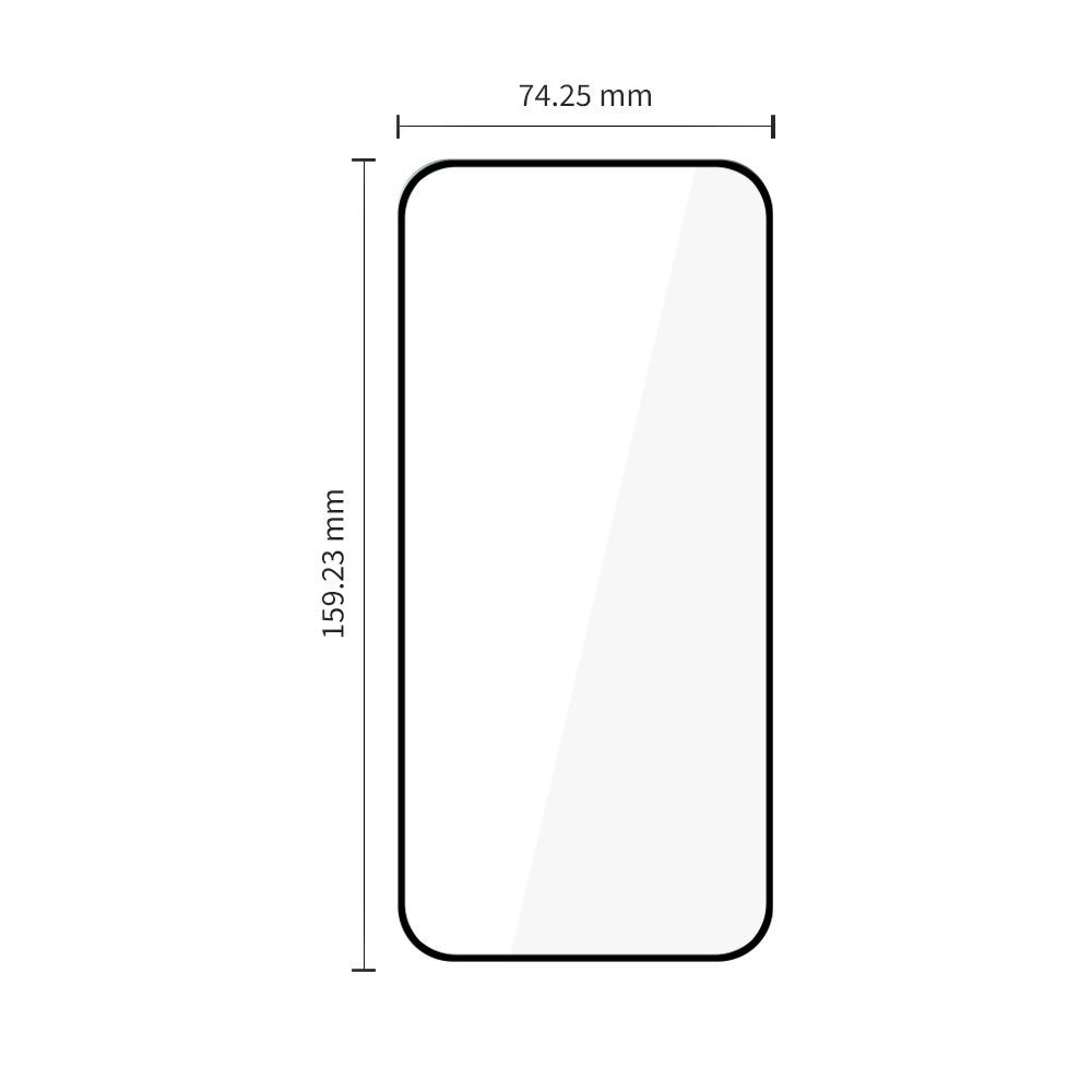 Tech-Protect FIT+ schermbeschermfolie voor Motorola Moto G77 / G67, gehard glas, volledige lijm, set van 2 stuks, 2.5D, zwart