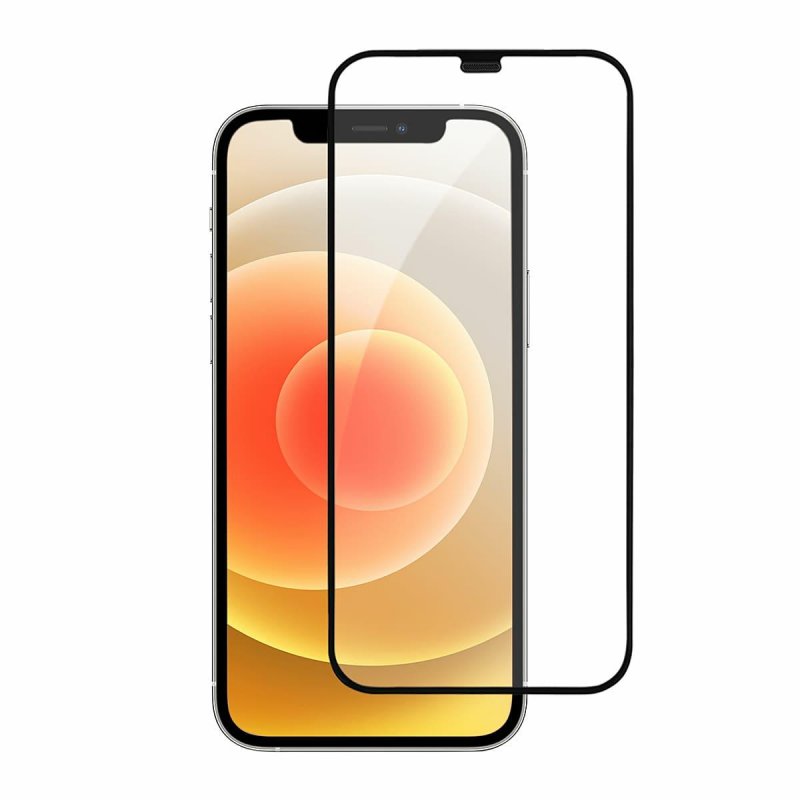 OEM OG Premium schermbeschermfolie voor Apple iPhone 11 / XR, gehard glas, volledige lijm, zwart