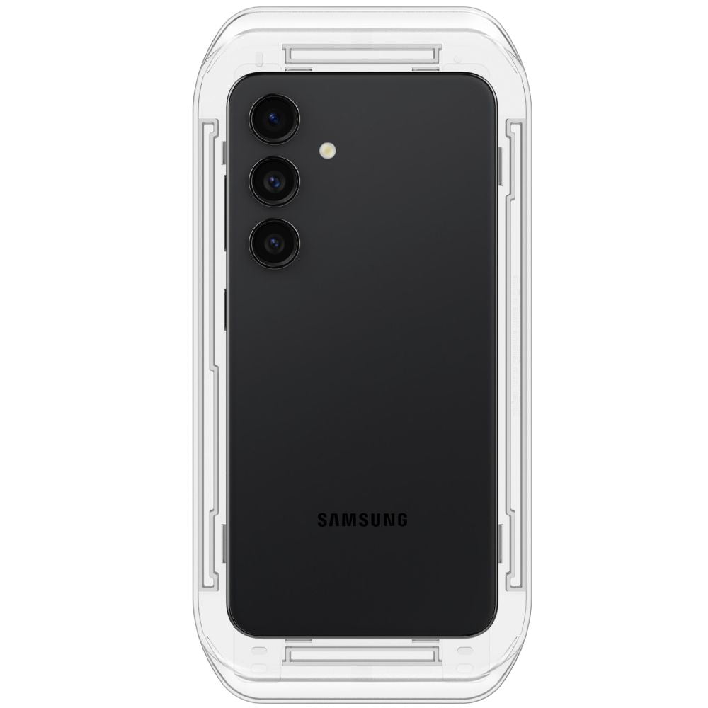 Beschermfolie Spigen GlastR EZ FIT voor Samsung Galaxy S25+ S936 / S24+ S926, Gehard Glas, Volledige Lijm, Set van 2 stuks AGL07432