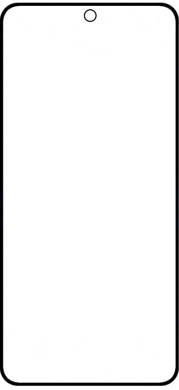 Matte OEM schermbeschermfolie voor Samsung Galaxy A35 5G A356, Gehard Glas, Volledige Lijm, 6D, Zwart