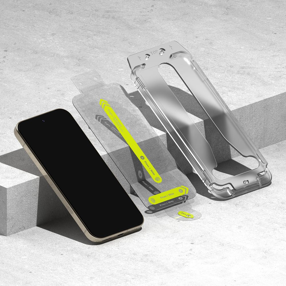 Schermbeveiligingsfolie Ringke Easy Slide voor Google Pixel 9 Pro XL, Gehard Glas, Volledige Lijm, Set van 2 Stuks