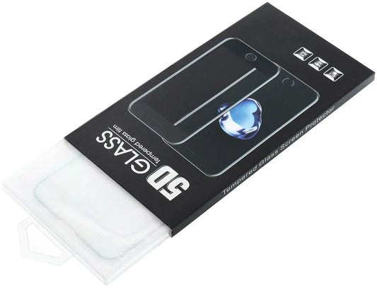 OEM schermbeschermfolie voor Motorola Edge 60 Fusion / Edge 60, gehard glas, full glue, 5D, zwart