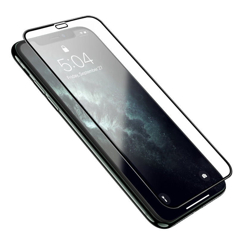 HOCO G16 Screen Protector for Apple iPhone XS / X, Tempered Glass, Full Glue, 5D, Black