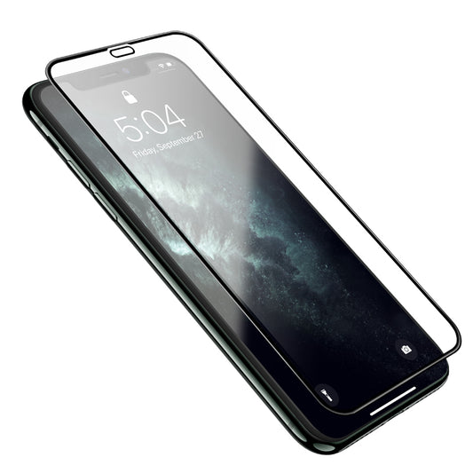 Beschermfolie HOCO G16 voor Apple iPhone 11 / XR, Gehard Glas, Volledige Lijm, 5D, Zwart