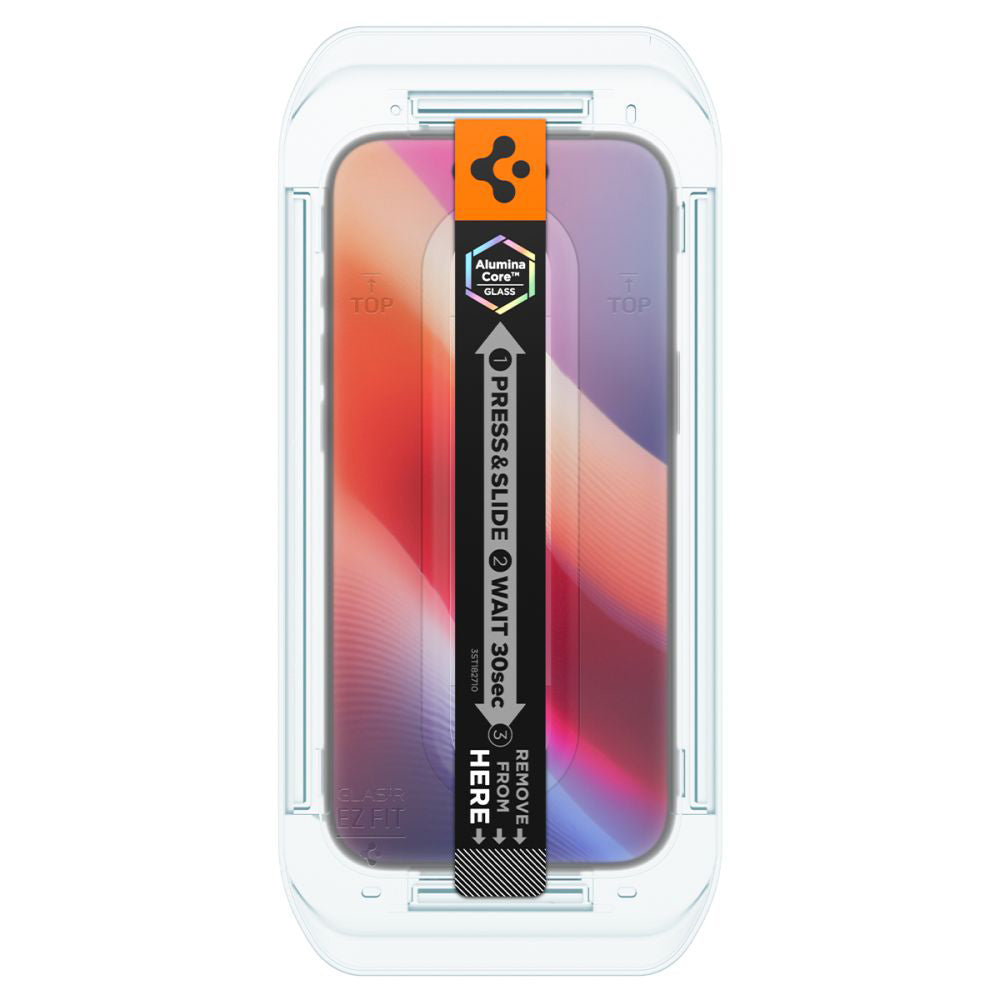 Beschermfolie Spigen GlastR EZ FIT voor Apple iPhone 17 Air, Gehard Glas, Volledige Lijm, Set van 2 Stuks