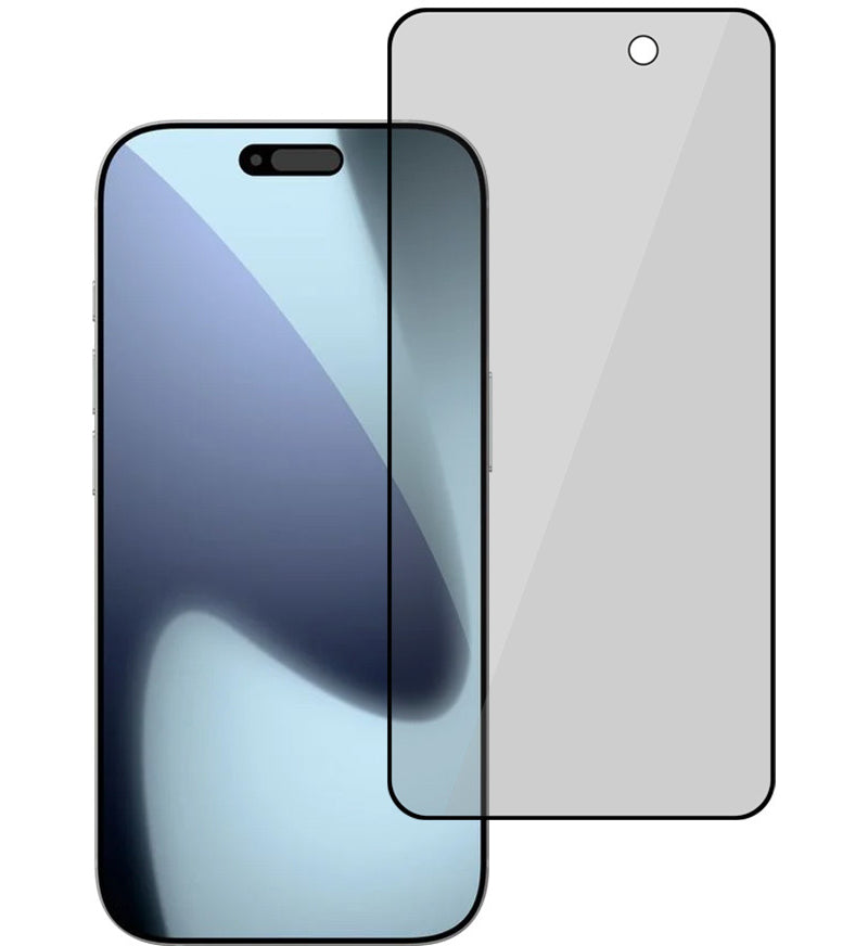 Tel Protect 10X Plus Titanium privacy-schermbeschermer voor Apple iPhone 17 Pro, gehard glas, volledige kleeflaag