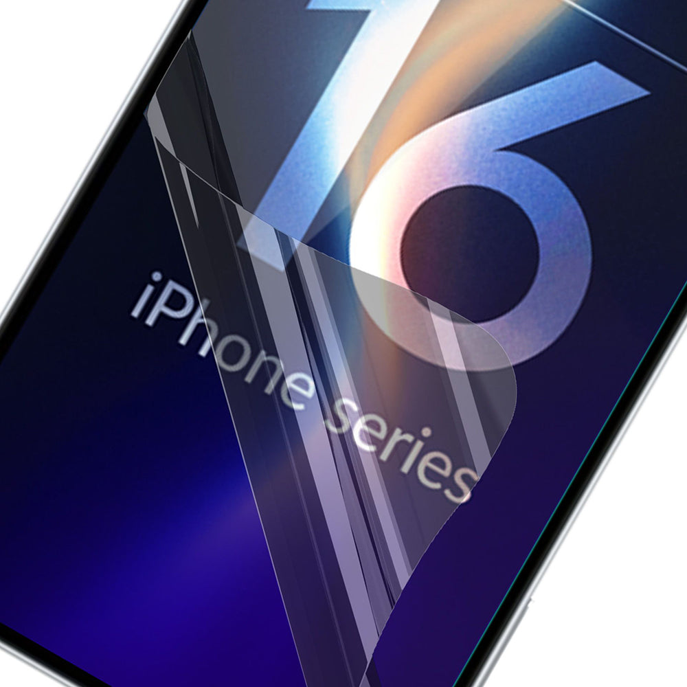 3MK FlexibleGlass schermbeschermfolie voor Apple iPhone 16 Pro, Flexibel Glas, Volledige Lijm