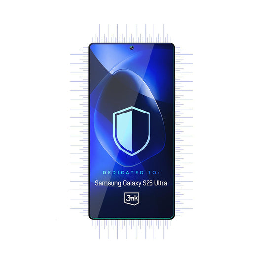 3MK FlexibleGlass schermbeschermfolie voor Samsung Galaxy S25 Ultra S938, Flexibel Glas, Volledige Lijm