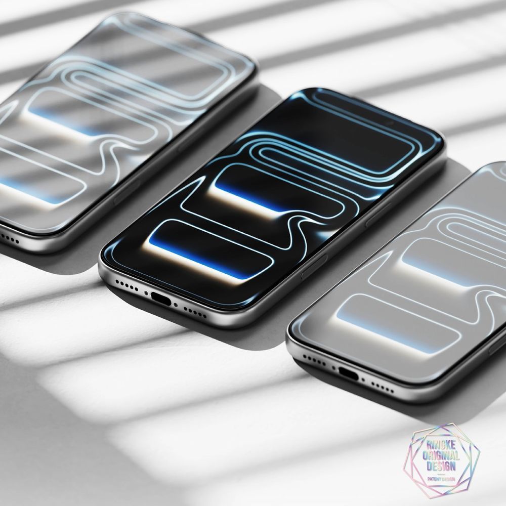 Ringke Easy Slide AR schermbeschermfolie voor Apple iPhone 17 Pro, gehard glas, volledige lijm, 2.5D, zwart