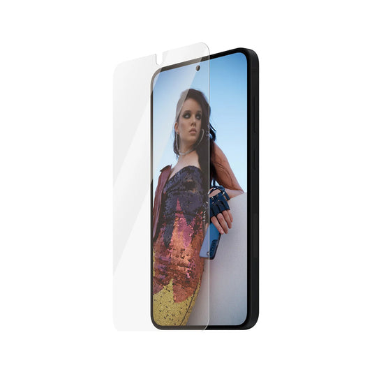 PanzerGlass Safe schermbeschermfolie. Ultra-Wide Fit EasyAligner voor Samsung Galaxy S25+ S936, gehard glas, volledige lijm, opnieuw verzegeld