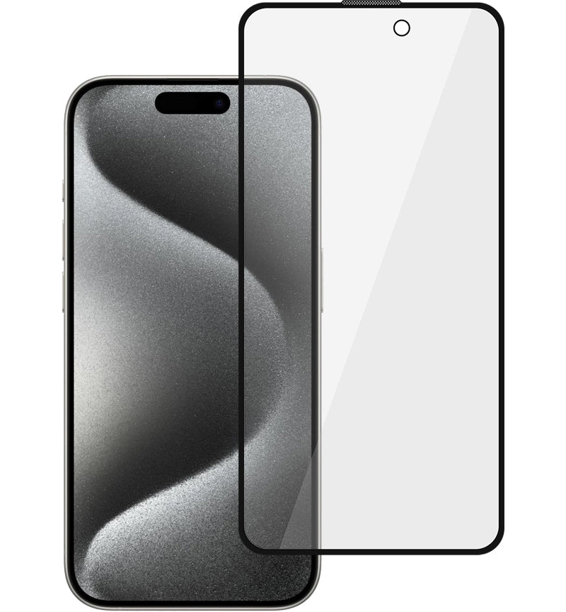 Privacy-schermbeschermer Tel Protect 10X Plus Titanium voor Apple iPhone 17 / 16 Pro, gehard glas, volledige kleeflaag