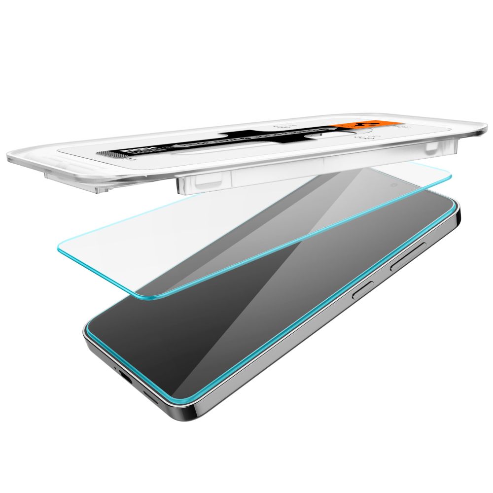 Beschermfolie Spigen GlastR EZ FIT voor Samsung Galaxy S25+ S936 / S24+ S926, Gehard Glas, Volledige Lijm, Set van 2 stuks AGL07432