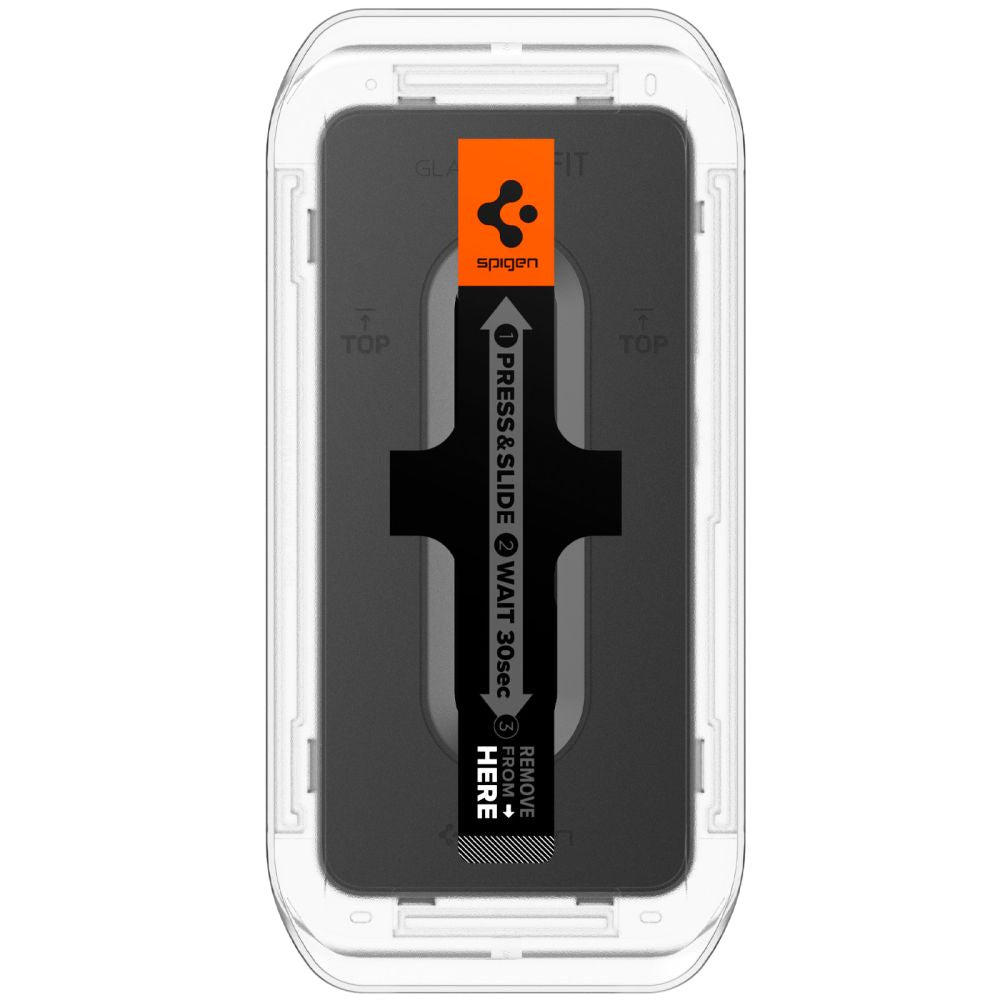 Beschermfolie Spigen GlastR EZ FIT voor Samsung Galaxy S25+ S936 / S24+ S926, Gehard Glas, Volledige Lijm, Set van 2 stuks AGL07432