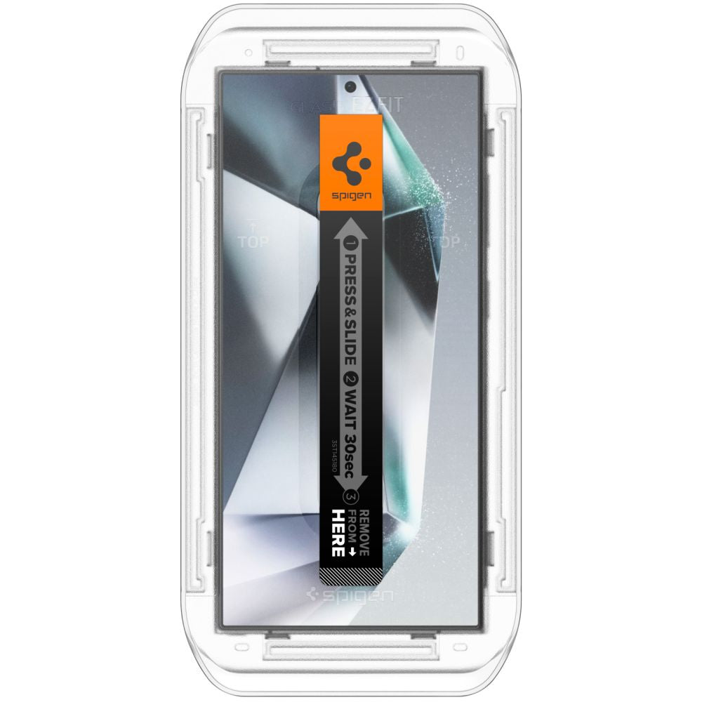 Spigen EZ FIT Privacy Screen Protector voor Samsung Galaxy S24 Ultra S928, beschermend glas, volledig gelijmd, set van 2 stuks