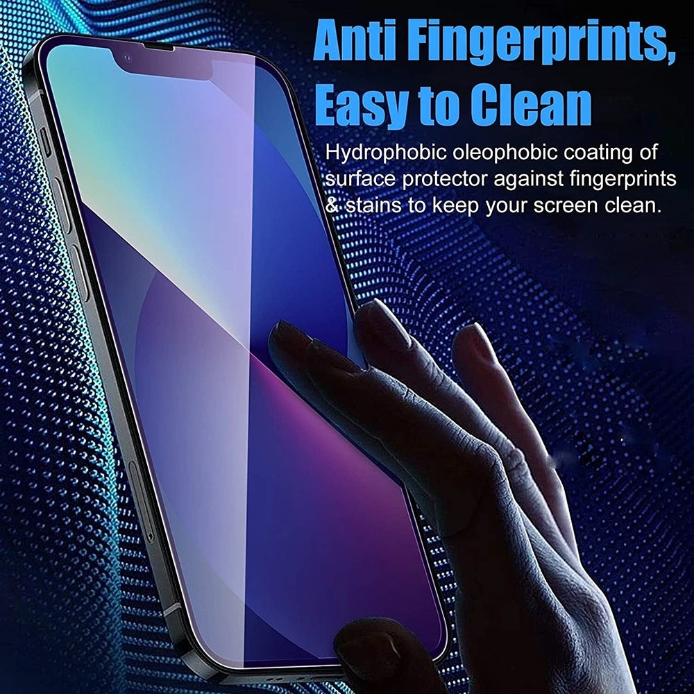 Beschermfolie Scherm Anti Blauw Licht Anank 5X Versterkt voor Apple iPhone 17 Air, Gehard Glas, Volledige Lijm, 2.5D, Zwart