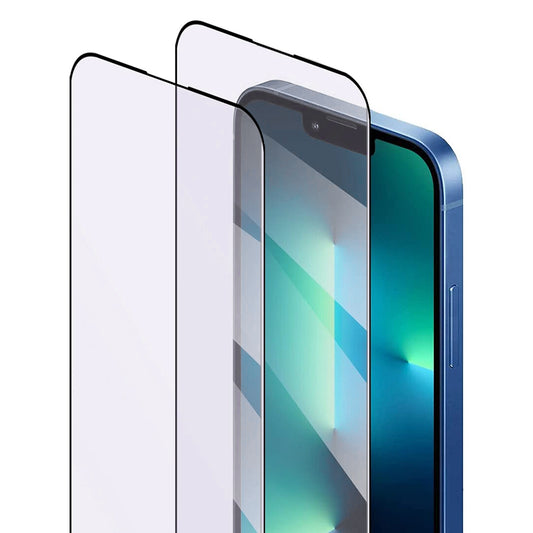 Beschermfolie Scherm Anti Blauw Licht Anank 5X Versterkt voor Apple iPhone 17 Pro, Gehard Glas, Volledige Lijm, 2.5D, Zwart
