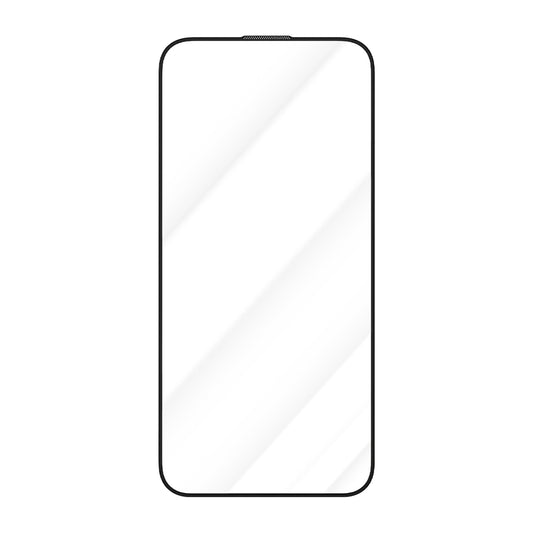 Blueo Crystal Anti-Kras Screen Protector voor Apple iPhone 16 / 15, Gehard Glas, Volledige Lijm, Zwart