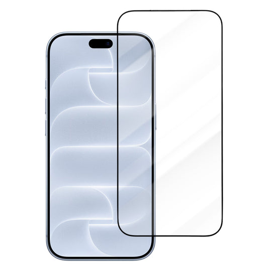 Blueo Drop Resistant-schermbeschermer voor Apple iPhone 18 Pro / 17 Pro / 17 / 16 Pro, gehard glas, volledige kleeflaag, zwart