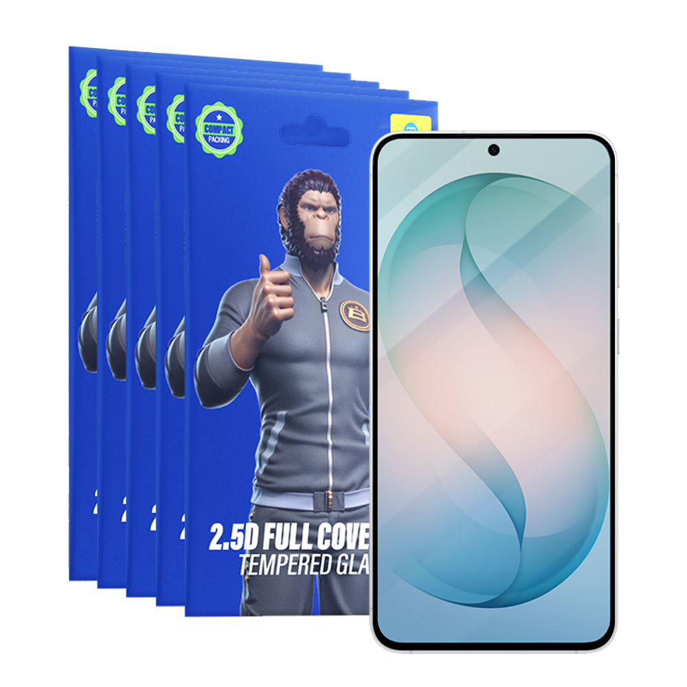Beschermfolie Blueo HD voor Samsung Galaxy S26 Plus S947, Gehard Glas, Volledige Lijm, 2.5D, Set van 5 stuks, Zwart