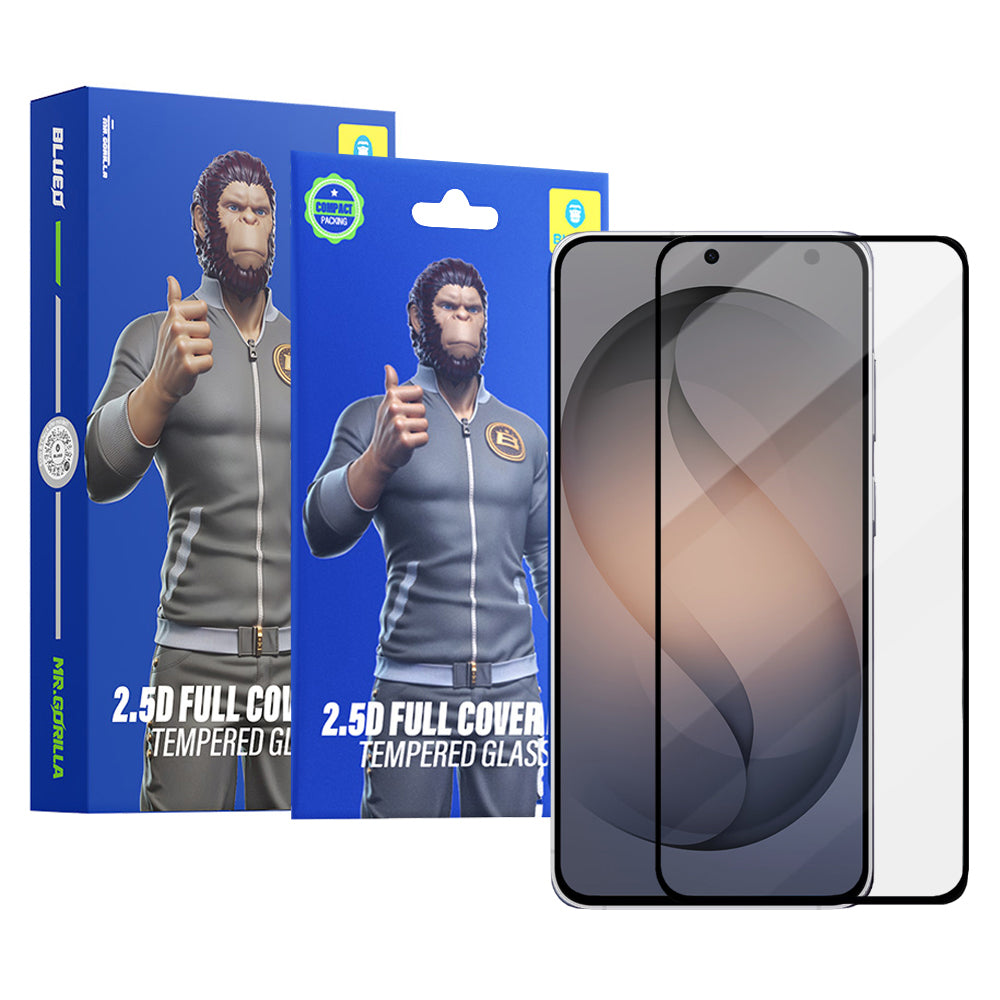 Beschermfolie Blueo HD voor Samsung Galaxy S26 S942, Gehard Glas, Volledige Lijm, 2.5D, Set van 5 stuks, Zwart